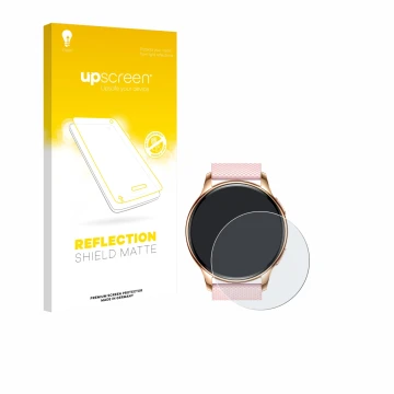 Vorderseite einer Produktverpackung mit dem Markenlogo upscreen. Daneben ist das Gerät Maoo VT.11 mit dem zugehörigen Displays
