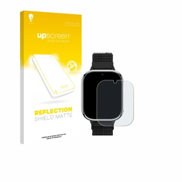 Vorderseite einer Produktverpackung mit dem Markenlogo upscreen. Daneben ist das Gerät Swgota T40 4G mit dem zugehörigen Displ