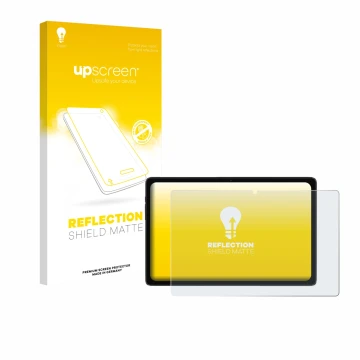 Vorderseite einer Produktverpackung mit dem Markenlogo upscreen. Daneben ist das Gerät ZTE Blade X10 II mit dem zugehörigen Di