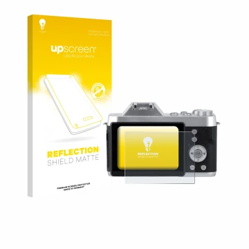 Vorderseite einer Produktverpackung mit dem Markenlogo upscreen. Daneben ist das Gerät Rollei Powerflex 10x Retro mit dem zuge