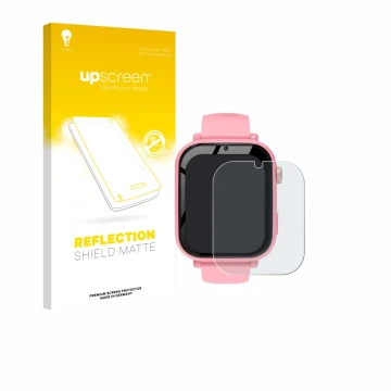 Vorderseite einer Produktverpackung mit dem Markenlogo upscreen. Daneben ist das Gerät CATGIFF A22 mit dem zugehörigen Display