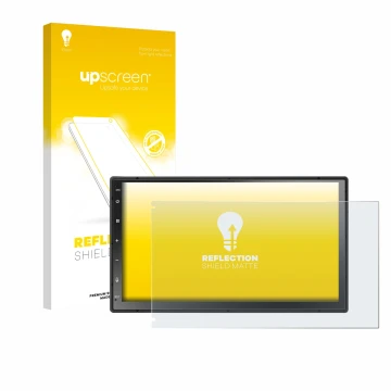 Vorderseite einer Produktverpackung mit dem Markenlogo upscreen. Daneben ist das Gerät Atoto A5LG2B7T 7