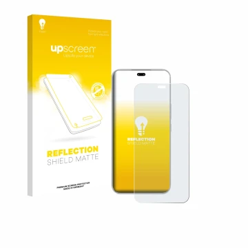 Vorderseite einer Produktverpackung mit dem Markenlogo upscreen. Daneben ist das Gerät Honor 400 Pro mit dem zugehörigen Displ