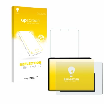 Vorderseite einer Produktverpackung mit dem Markenlogo upscreen. Daneben ist das Gerät OnePlus Pad 3 mit dem zugehörigen Displ