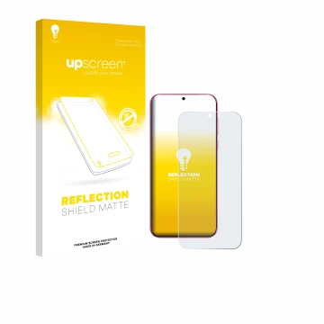 Vorderseite einer Produktverpackung mit dem Markenlogo upscreen. Daneben ist das Gerät Huawei Pura 80 mit dem zugehörigen Disp