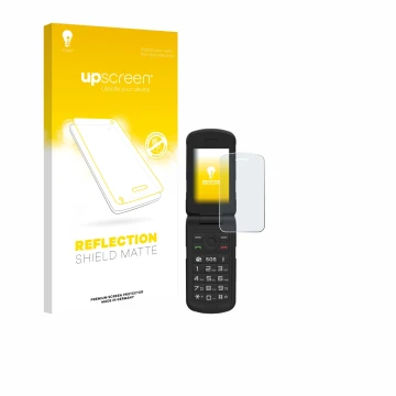 Vorderseite einer Produktverpackung mit dem Markenlogo upscreen. Daneben ist das Gerät AGM M10 mit dem zugehörigen Displayschu