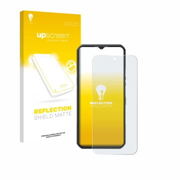 Vorderseite einer Produktverpackung mit dem Markenlogo upscreen. Daneben ist das Gerät Oukitel WP55 Pro mit dem zugehörigen Di