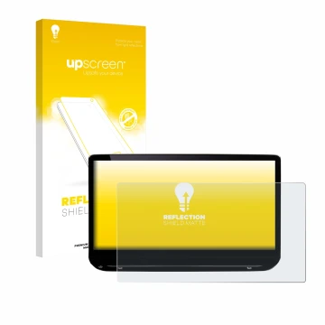 Vorderseite einer Produktverpackung mit dem Markenlogo upscreen. Daneben ist das Gerät Skoda Octavia Combi Selection 13