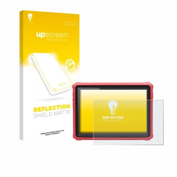 Vorderseite einer Produktverpackung mit dem Markenlogo upscreen. Daneben ist das Gerät Launch X-431 Pro3 V+ Elite mit dem zuge
