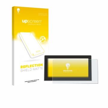 Vorderseite einer Produktverpackung mit dem Markenlogo upscreen. Daneben ist das Gerät Volkswagen Golf MK8.5 12.9