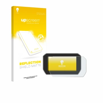 Vorderseite einer Produktverpackung mit dem Markenlogo upscreen. Daneben ist das Gerät Ducati V4S 2021 Tachoanzeige mit dem zu