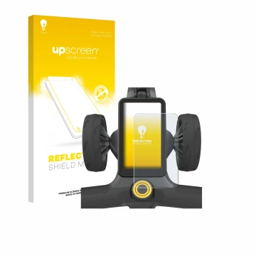 Vorderseite einer Produktverpackung mit dem Markenlogo upscreen. Daneben ist das Gerät PowaKaddy CT12 GPS mit dem zugehörigen 