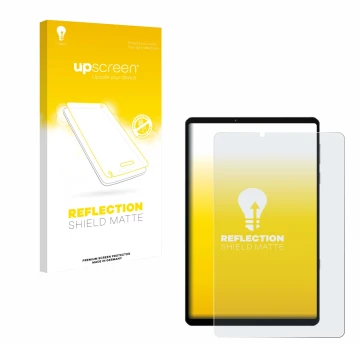 Vorderseite einer Produktverpackung mit dem Markenlogo upscreen. Daneben ist das Gerät Lenovo Legion Y700 2022 mit dem zugehör