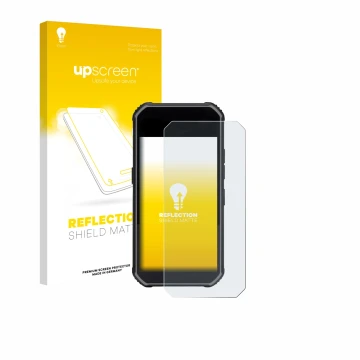 Vorderseite einer Produktverpackung mit dem Markenlogo upscreen. Daneben ist das Gerät SkyCaddie Pro 5X mit dem zugehörigen Di
