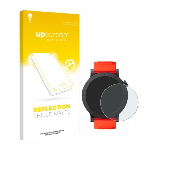 Vorderseite einer Produktverpackung mit dem Markenlogo upscreen. Daneben ist das Gerät Nothing CMF Watch 3 Pro mit dem zugehör