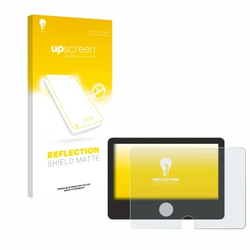 Vorderseite einer Produktverpackung mit dem Markenlogo upscreen. Daneben ist das Gerät Dynavin D9-DCX Plus Flex - C mit dem zu