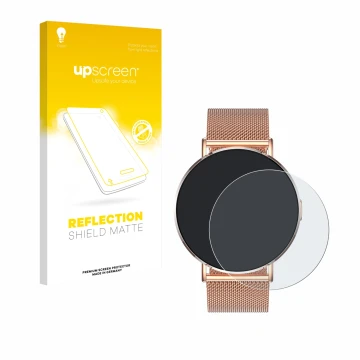 Vorderseite einer Produktverpackung mit dem Markenlogo upscreen. Daneben ist das Gerät Levowatch Eve 1.3