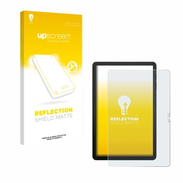 Vorderseite einer Produktverpackung mit dem Markenlogo upscreen. Daneben ist das Gerät Telekom T Tablet 2 mit dem zugehörigen 