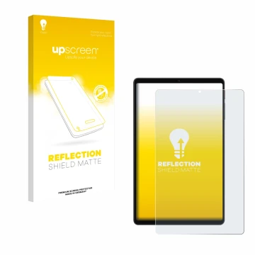 Vorderseite einer Produktverpackung mit dem Markenlogo upscreen. Daneben ist das Gerät Alldocube iPlay 70 mini Ultra mit dem z