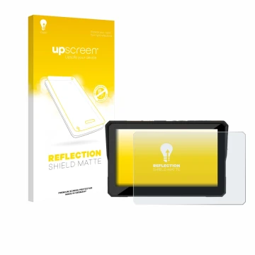 Vorderseite einer Produktverpackung mit dem Markenlogo upscreen. Daneben ist das Gerät Carpuride W502 Pro 5
