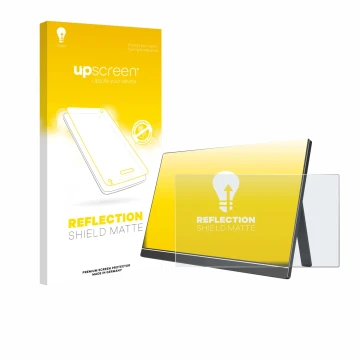 Vorderseite einer Produktverpackung mit dem Markenlogo upscreen. Daneben ist das Gerät Arzopa ‎60HZ/A1 15.6