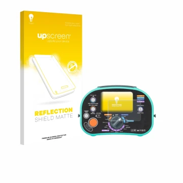 Vorderseite einer Produktverpackung mit dem Markenlogo upscreen. Daneben ist das Gerät Kewtech KT63DL mit dem zugehörigen Disp