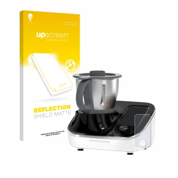 Vorderseite einer Produktverpackung mit dem Markenlogo upscreen. Daneben ist das Gerät TOKIT Omni Cook C2 mit dem zugehörigen 
