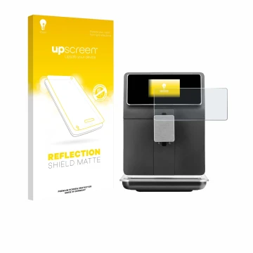 Vorderseite einer Produktverpackung mit dem Markenlogo upscreen. Daneben ist das Gerät WMF Perfection 860L mit dem zugehörigen
