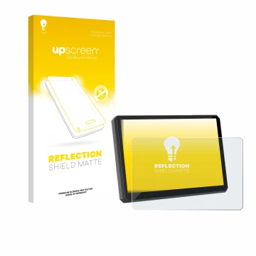 Vorderseite einer Produktverpackung mit dem Markenlogo upscreen. Daneben ist das Gerät Carpuride W502BS Pro 5