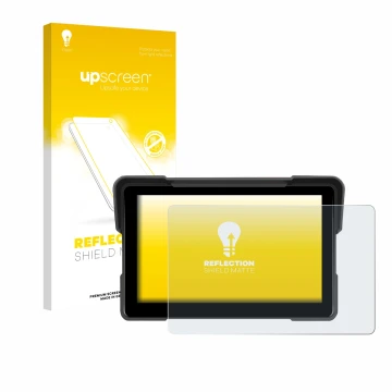 Vorderseite einer Produktverpackung mit dem Markenlogo upscreen. Daneben ist das Gerät Sixwin P5 7