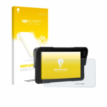 Vorderseite einer Produktverpackung mit dem Markenlogo upscreen. Daneben ist das Gerät Sixwin P2 5