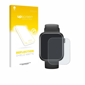 Vorderseite einer Produktverpackung mit dem Markenlogo upscreen. Daneben ist das Gerät RLQA G104 1.83