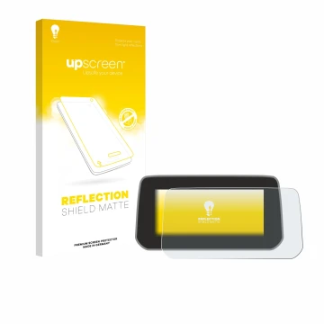 Vorderseite einer Produktverpackung mit dem Markenlogo upscreen. Daneben ist das Gerät Mazda CX-5 2020 mit dem zugehörigen Dis