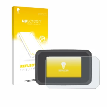 Vorderseite einer Produktverpackung mit dem Markenlogo upscreen. Daneben ist das Gerät Honda CB125R 2024 mit dem zugehörigen D