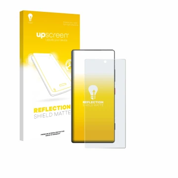 Vorderseite einer Produktverpackung mit dem Markenlogo upscreen. Daneben ist das Gerät ZTE Nubia Z80 Ultra mit dem zugehörigen