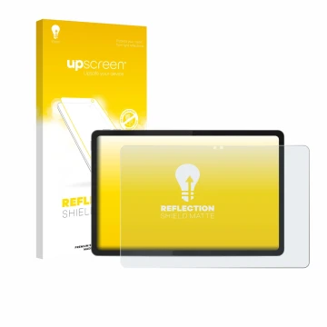 Vorderseite einer Produktverpackung mit dem Markenlogo upscreen. Daneben ist das Gerät Lenovo Idea Tab 11