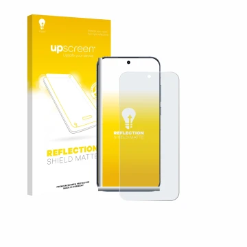 Vorderseite einer Produktverpackung mit dem Markenlogo upscreen. Daneben ist das Gerät realme GT 8 Pro mit dem zugehörigen Dis