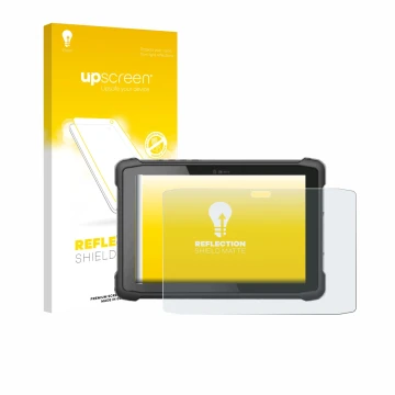 Vorderseite einer Produktverpackung mit dem Markenlogo upscreen. Daneben ist das Gerät Hematec SolidTab G99 10