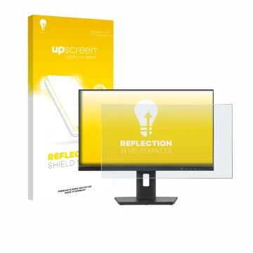 Vorderseite einer Produktverpackung mit dem Markenlogo upscreen. Daneben ist das Gerät Iiyama ProLite XUB2493HS-B6 mit dem zug