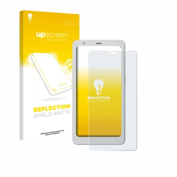 Vorderseite einer Produktverpackung mit dem Markenlogo upscreen. Daneben ist das Gerät Boox Palma 2 Pro mit dem zugehörigen Di