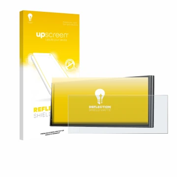 Vorderseite einer Produktverpackung mit dem Markenlogo upscreen. Daneben ist das Gerät Krunia 9.26