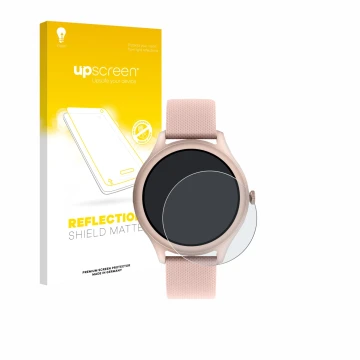 Vorderseite einer Produktverpackung mit dem Markenlogo upscreen. Daneben ist das Gerät Reflex Active Spectra 300 R AMOLED 1.43