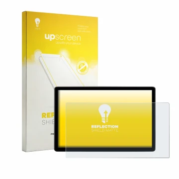 Vorderseite einer Produktverpackung mit dem Markenlogo upscreen. Daneben ist das Gerät Skoda Elroq 85 2026 mit dem zugehörigen