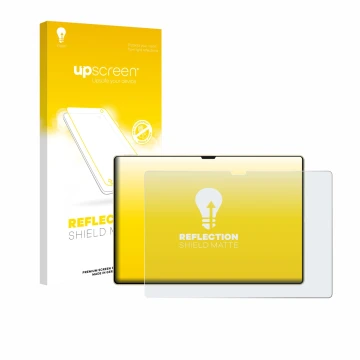 Vorderseite einer Produktverpackung mit dem Markenlogo upscreen. Daneben ist das Gerät Huawei MatePad Pro 13.2