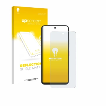 Vorderseite einer Produktverpackung mit dem Markenlogo upscreen. Daneben ist das Gerät Telekom T Phone 3 Pro mit dem zugehörig