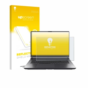 Vorderseite einer Produktverpackung mit dem Markenlogo upscreen. Daneben ist das Gerät ASUS ROG Strix G18 G815 2025 mit dem zu