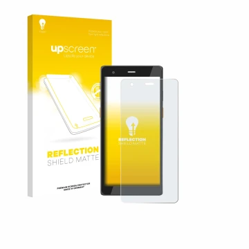 Vorderseite einer Produktverpackung mit dem Markenlogo upscreen. Daneben ist das Gerät Scorpion 6X V2 mit dem zugehörigen Disp