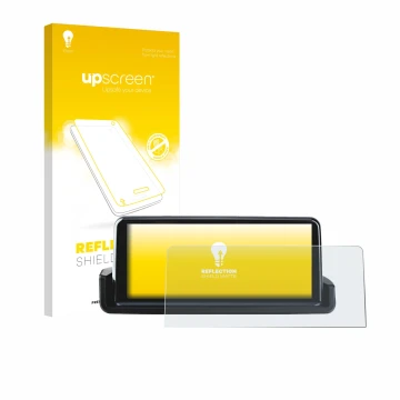 Vorderseite einer Produktverpackung mit dem Markenlogo upscreen. Daneben ist das Gerät Junsun Carplay 10.25