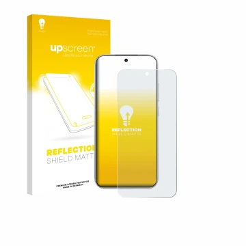 Vorderseite einer Produktverpackung mit dem Markenlogo upscreen. Daneben ist das Gerät Xiaomi Poco F8 Pro mit dem zugehörigen 