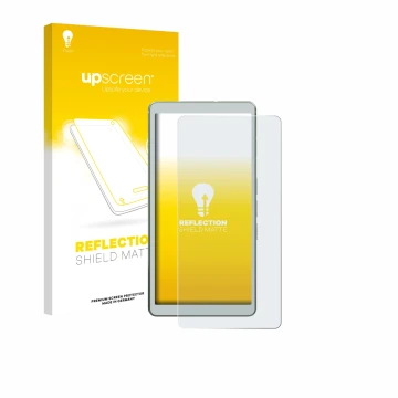 Vorderseite einer Produktverpackung mit dem Markenlogo upscreen. Daneben ist das Gerät Viwoods AiPaper Reader mit dem zugehöri